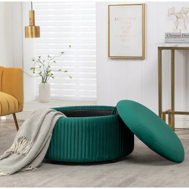 Upholstered Storage Ottoman - myhomestore.com.pk