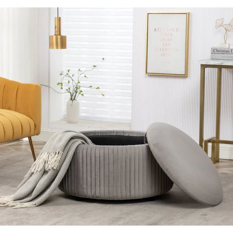 Upholstered Storage Ottoman - myhomestore.com.pk