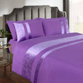 Velvet Stripe Duvet Set - myhomestore.com.pk