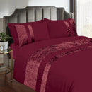 Velvet Stripe Duvet Set - myhomestore.com.pk
