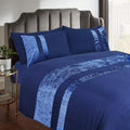 Velvet Stripe Duvet Set - myhomestore.com.pk