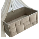 Velvet Tufted Bassinet (Square shape) - myhomestore.com.pk
