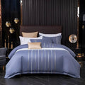 Vertical Ribbon & Lace Duvet Set - myhomestore.com.pk