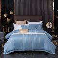 Vertical Ribbon & Lace Duvet Set - myhomestore.com.pk