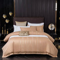 Vertical Ribbon & Lace Duvet Set - myhomestore.com.pk