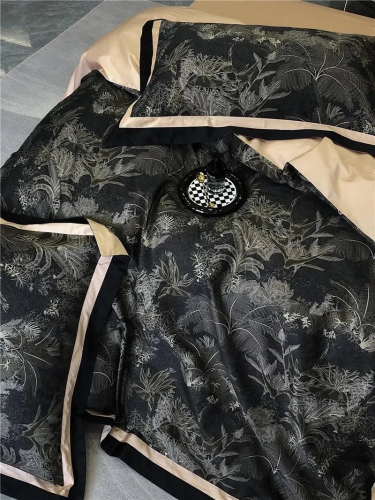 Vintage Chic Printed Bedding Duvet Set – Elegant, Soft & Timeless Comfort - myhomestore.com.pk