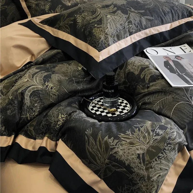 Vintage Chic Printed Bedding Duvet Set – Elegant, Soft & Timeless Comfort - myhomestore.com.pk