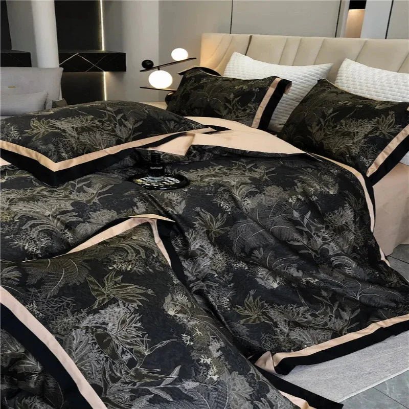 Vintage Chic Printed Bedding Duvet Set – Elegant, Soft & Timeless Comfort - myhomestore.com.pk