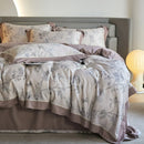 Luxury Digital Printing Flowers and Plants Duvet Set – Elegant Bedroom Statement