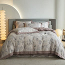 Luxury Digital Printing Flowers and Plants Duvet Set – Elegant Bedroom Statement