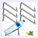 Vintage - style metal cycle water bottle Stand - myhomestore.com.pk