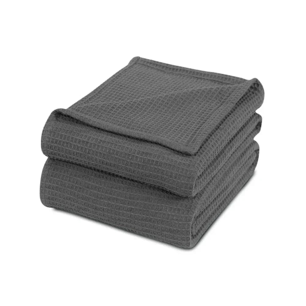 Waffle Cotton Thermal Blanket - myhomestore.com.pk