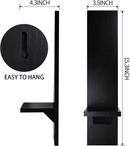 Wall Candle Sconces Set of 2, Decorative Wooden Candle Holder, Farmhouse Candle Sconce, Living Room Wall Decoration, - myhomestore.com.pk