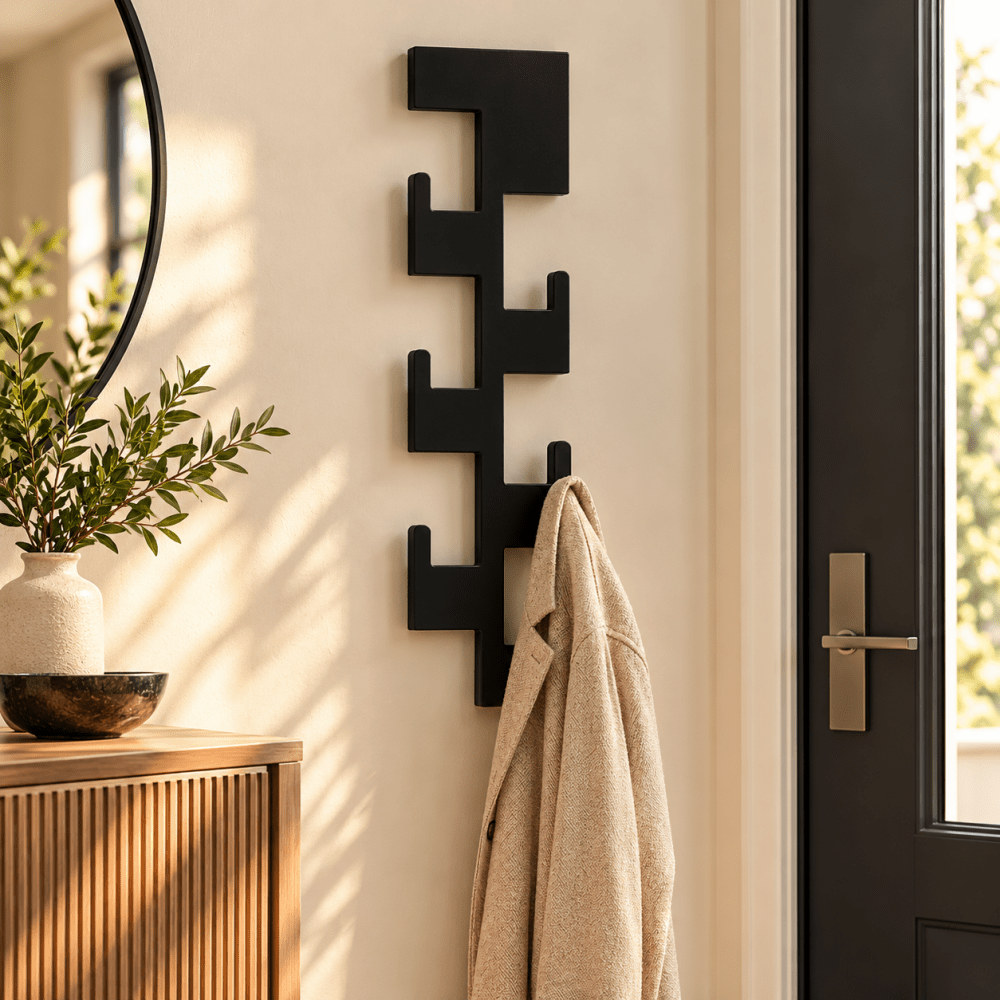 Wall Mounted Vertical Coat Storage Rack - myhomestore.com.pk