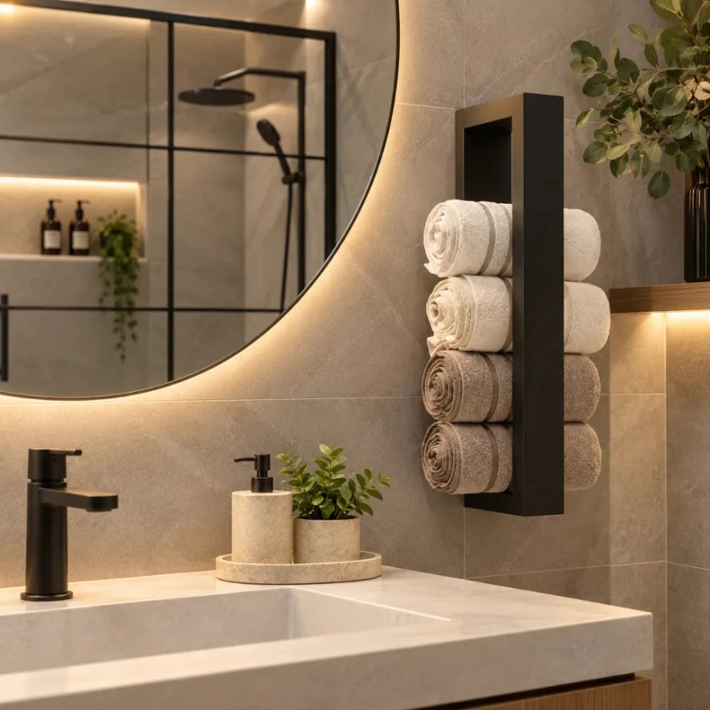 Wall Organizer for Towels, Towel Rack - myhomestore.com.pk