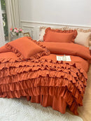 Waterfall Ruffle Duvet Cover Set - myhomestore.com.pk