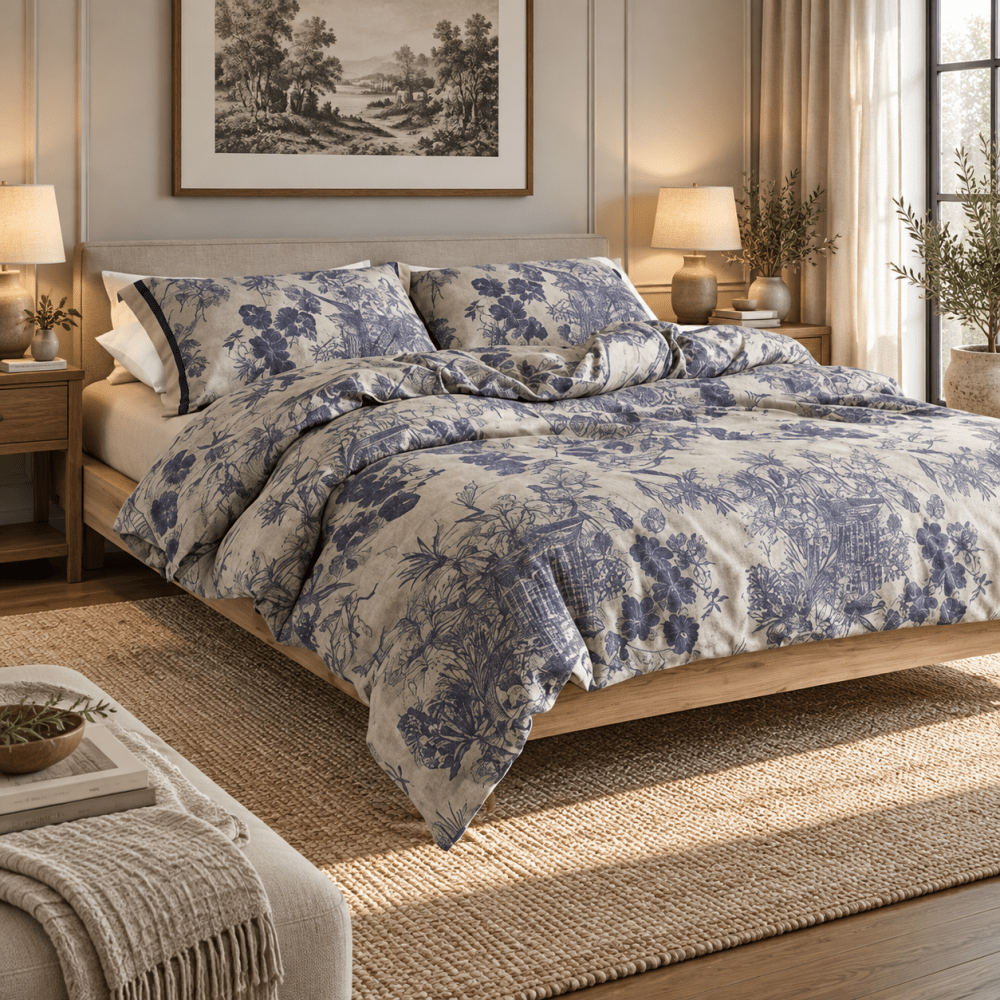 Wildflower Serenity Printing Style Printed Duvet Set - myhomestore.com.pk