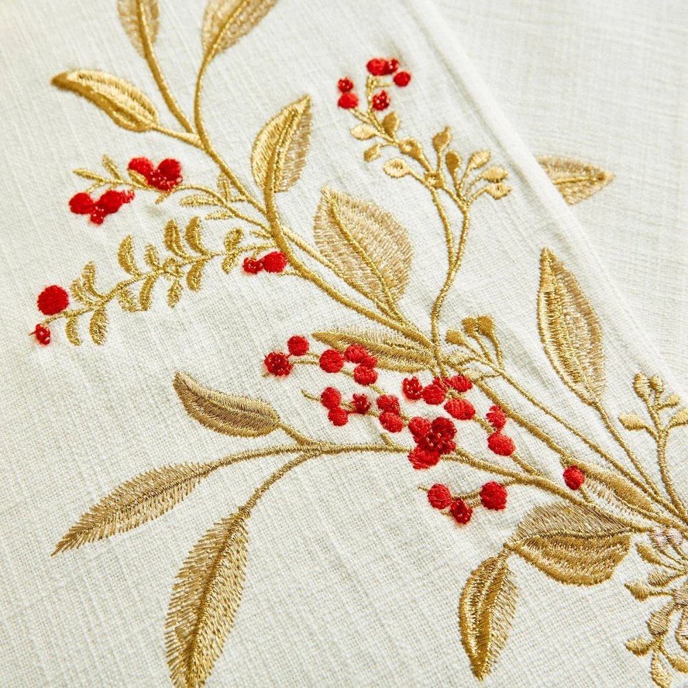 Winter Berries Cotton Placemats Table Mats - myhomestore.com.pk