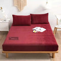 Winter Warm Velvet Fitted Sheet - myhomestore.com.pk