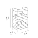 WOOD AND METAL STORAGE CART - myhomestore.com.pk