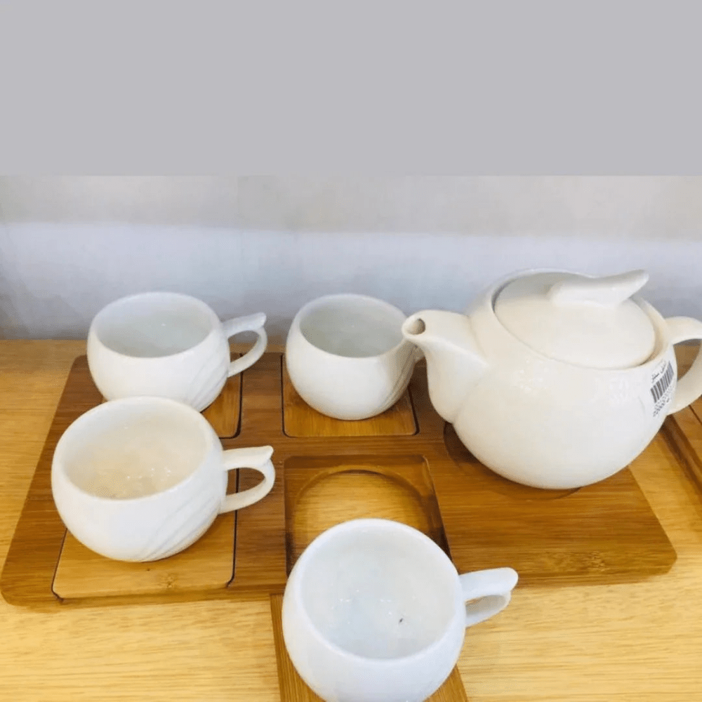 Wooden Tea Set Tray - myhomestore.com.pk