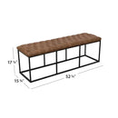 Brown Upholstered Bench - myhomestore.com.pk