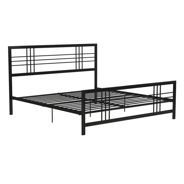 Metal Bed Frame With 2 Side Table