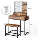 Dressing Table, Hairdressing Table, Make-up Table, Metal Frame - myhomestore.com.pk