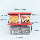 3Pcs Acralyic Stackable And Space Savvy Food Container Set - myhomestore.com.pk