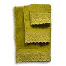 Luxurious Lace Embellished Cotton Towel Set - Soft, Durable and Stylish - myhomestore.com.pk