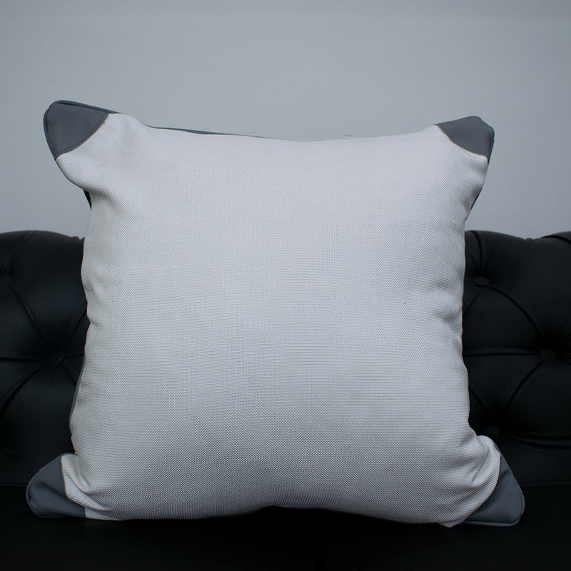 Cushion with Leather work