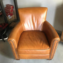 Leather Armchair with Nail heads - myhomestore.com.pk