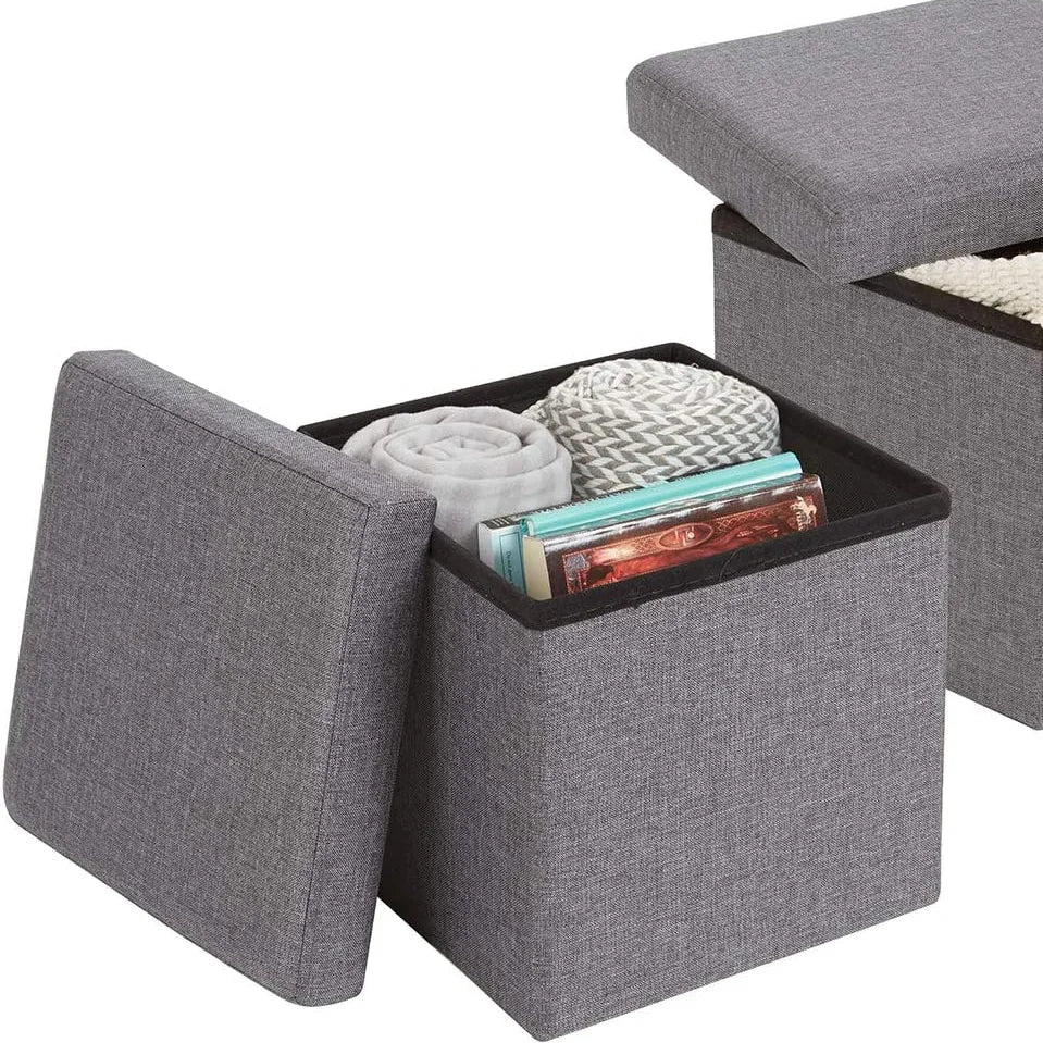 16" Jute Storage Ottoman - myhomestore.com.pk