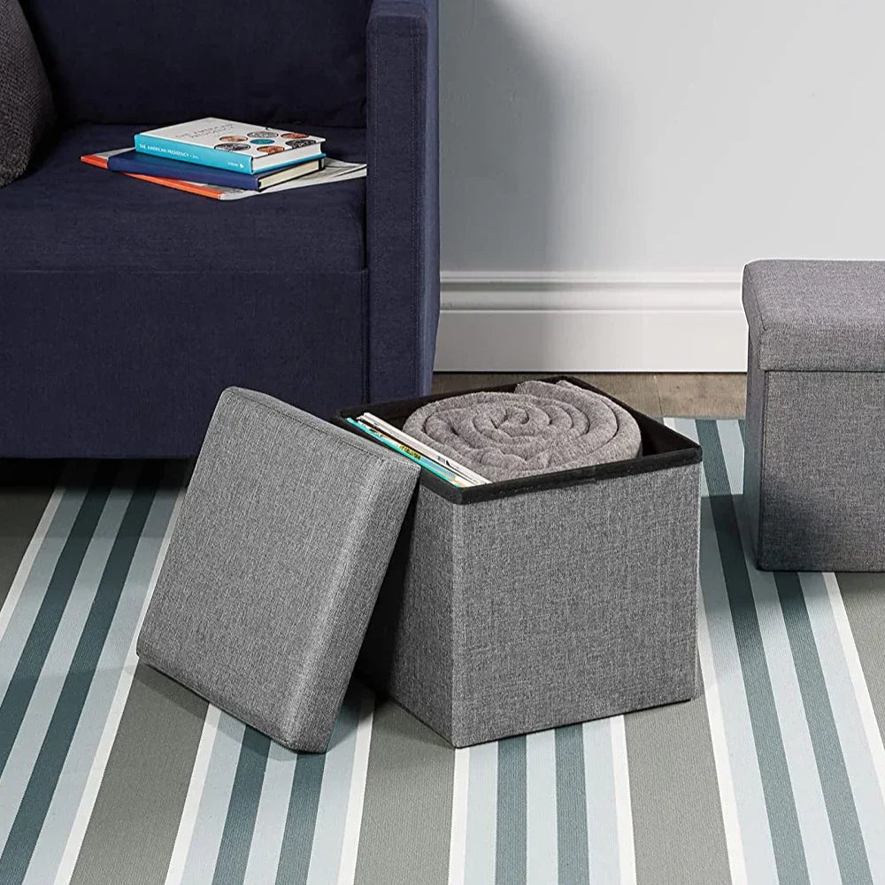 16" Jute Storage Ottoman - myhomestore.com.pk