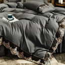 Luxury Duvet Set With Vintage Lace - myhomestore.com.pk