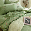 Plants Embroidered Duvet Set - myhomestore.com.pk