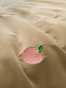 Peach Embroidered Duvet Cover Set - myhomestore.com.pk