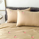 Peach Embroidered Duvet Cover Set - myhomestore.com.pk