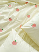 Peach Embroidered Duvet Cover Set - myhomestore.com.pk