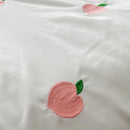 Peach Embroidered Duvet Cover Set - myhomestore.com.pk