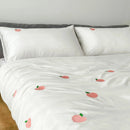 Peach Embroidered Duvet Cover Set - myhomestore.com.pk