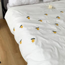 Lemon Embroidered Duvet Cover Set - myhomestore.com.pk