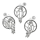 Parrots Metal Wall Decor - myhomestore.com.pk