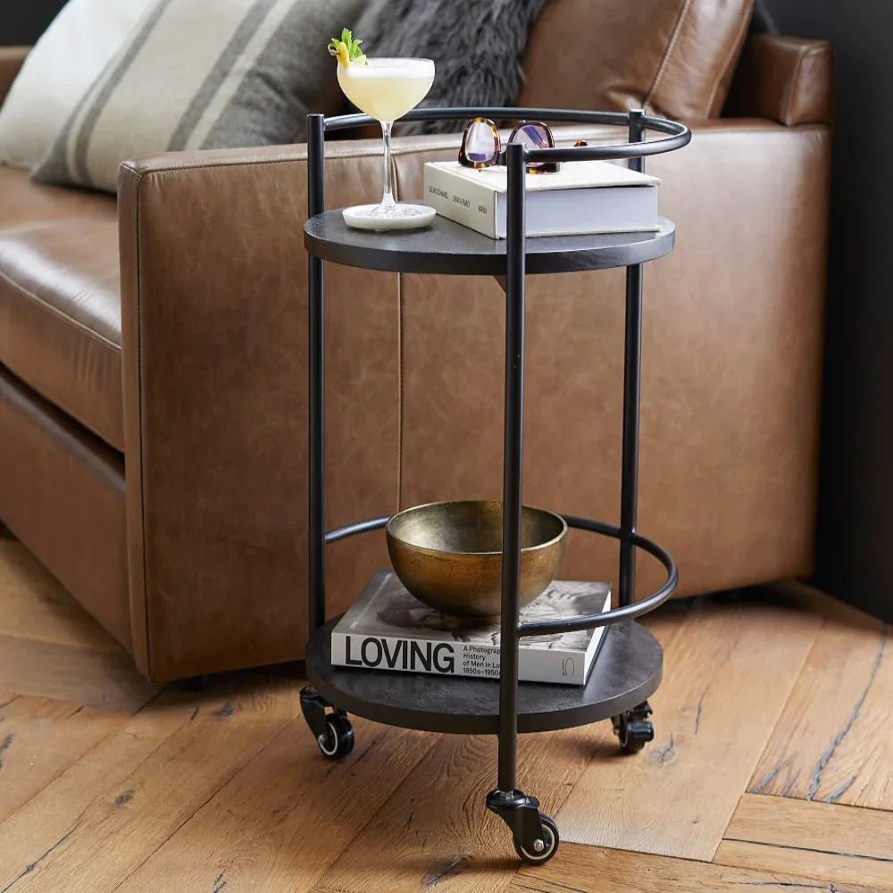 17.5" Round Bar Cart - myhomestore.com.pk