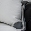 Cushion with Leather work - myhomestore.com.pk