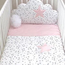 Pink & White Twinkle Baby Cot Set - myhomestore.com.pk