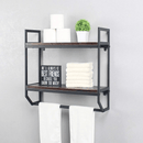 2 - Tier Metal Industrial 23.6" Bathroom Shelves - myhomestore.com.pk