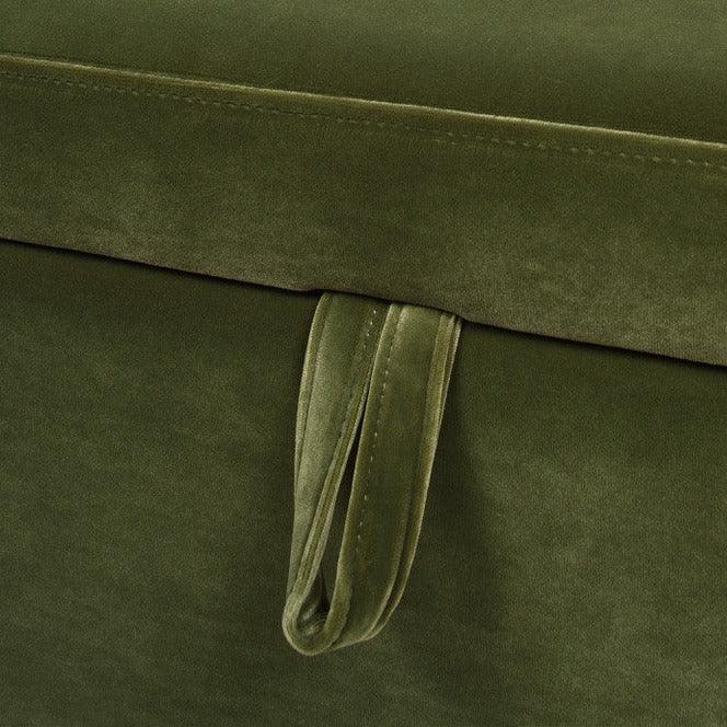 24" Square Velvet Storage Cocktail Ottoman - myhomestore.com.pk