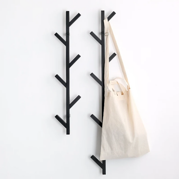 Wood and Iron 3 Hook Wall Mounted Wooden Coat Hanger Stand at Rs