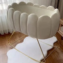 Velvet Tufted Bassinet Baby Cot - myhomestore.com.pk